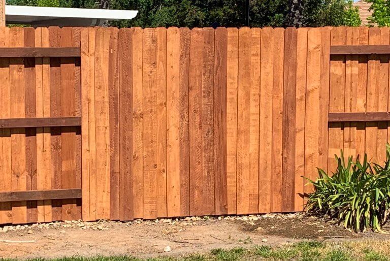 Photo of a wooden fence and gate